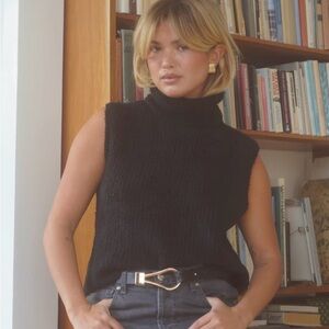Djerf Avenue turtleneck top black